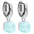 Серьги FIRENZE (S) Aquamarine Qudo 107000/20-6002 - миниатюра - рис 2.