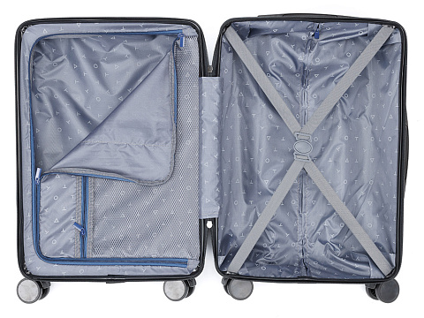 Чемодан TORBER ОНЕГА, синий, ABS-пластик, 59,5 х 39,5 х 24 см, 46 л - рис 4.