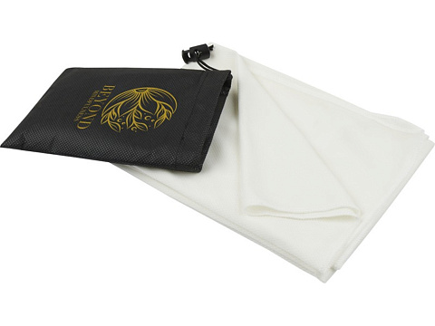 Lucas спортивное полотенце из переработанного полиэстера 50х100 см - Белый - рис 6.