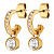 Серьги DESSA SG CRYSTAL Dyrberg Kern 380062 - миниатюра - рис 2.