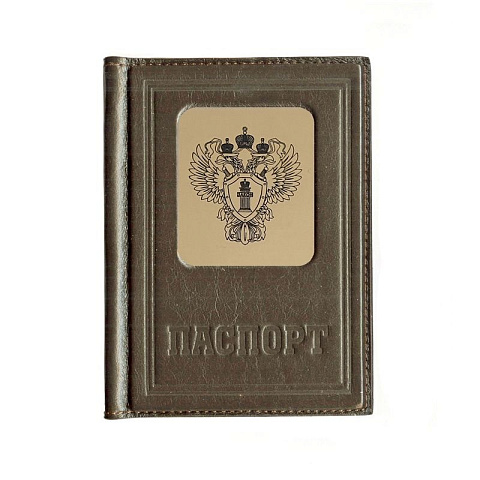 Обложка для паспорта «Строгий порядок», коричневый - рис 2.