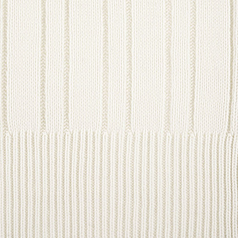 Шарф Knit Beat, белый (молочный) - рис 4.