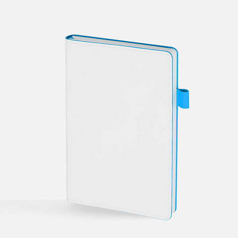 Ежедневник White Shall, недатированный, бело-голубой - рис 4.