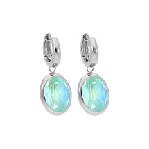 Серьги Creole TIVOLA small (S/P) Silky sage delite Qudo 310692 BL/S
