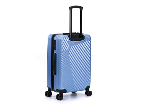 Чемодан TORBER ЛАМА, синий, ABS-пластик, 43 х 25,5 х 67 см, 62 л - рис 2.