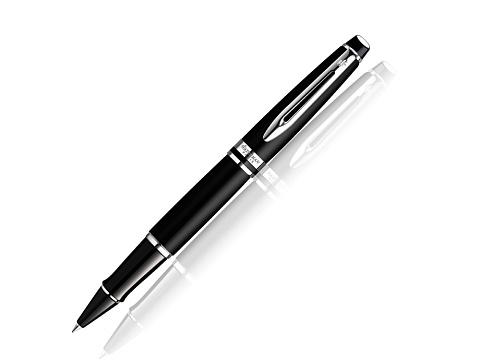 Ручка-роллер Waterman Expert, цвет: MattBlack, стержень: Fblk