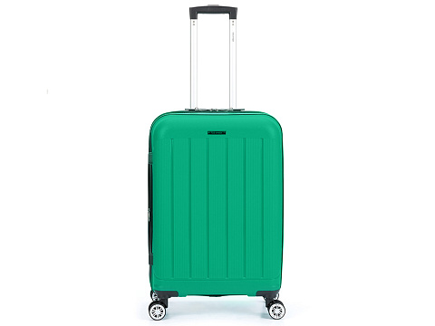 Чемодан TORBER В Отпуск, ярко-бирюзовый, полипропилен, 65,5 х 43,5 х 26 см, 62 л - рис 2.