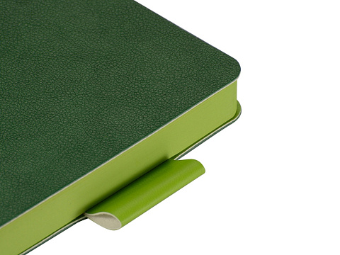 Ежедневник А5 датированный Boston 2027, зеленый с салатовым обрезом - рис 5.