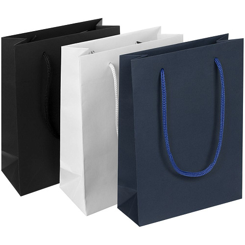 Пакет бумажный Vid S, синий - рис 4.