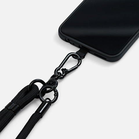 Шнурок для телефона OmniHold, черный - рис 5.