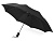 Зонт складной Tulsa, полуавтоматический, 2 сложения, с чехлом, черный - миниатюра
