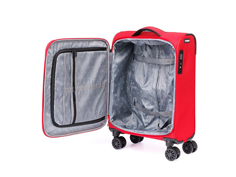 Чемодан TORBER БРОСНО, красный, нейлон 600D, 36,5 х 20 х 54 см, 32 л - рис 4.