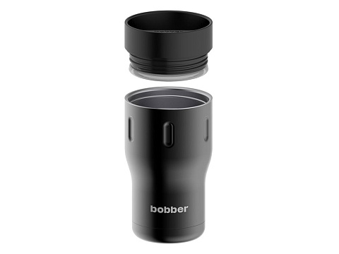 Термос питьевой, вакуумный, бытовой, тм "bobber". Объем 0,35 литра. Артикул Tumbler-350 Black Coffee - рис 3.