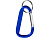 Timor брелок с карабином из переработанного алюминия, сертифицированного по стандарту RCS - Ярко-синий - миниатюра - рис 2.