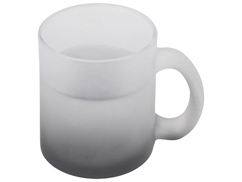 Стеклянная матовая кружка Омбре с градиентом для сублимации, черный - рис 5.