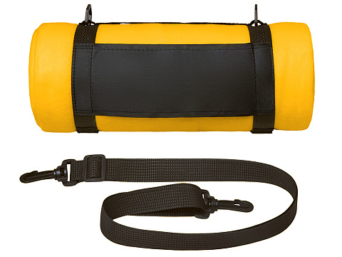 Плед Нежность с плечевым ремнем, желтый - рис 5.