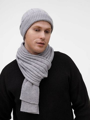 Шапка Bellish, светло-серый меланж - рис 8.