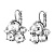 Серьги DISAR SS CRYSTAL Dyrberg Kern 480092 - миниатюра - рис 4.
