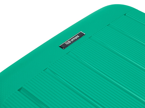 Чемодан TORBER В Отпуск, ярко-бирюзовый, полипропилен, 55 х 36 х 21,5 см, 37 л - рис 5.