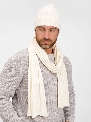 Шарф Metelitsa, белый (молочный) - рис 8.