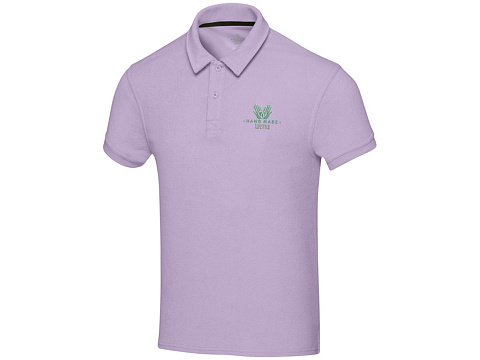 Рубашка поло унисекс Akoya из переработанного махрового материала - Lilac - рис 4.