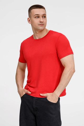 Футболка унисекс Senti, красная - рис 6.