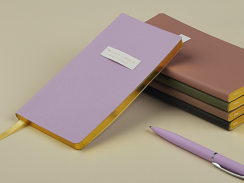 Еженедельник недатированный А6 Zefirс нашивкой, сиреневый - рис 9.