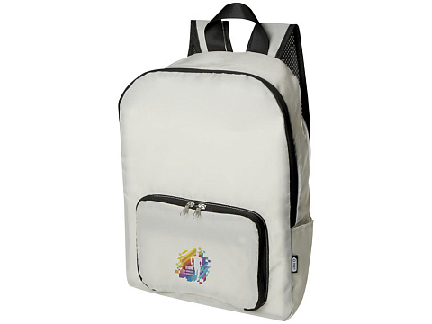 Складной рюкзак EcoFold объемом 15 л из переработанного ПЭТ-пластика - Sandstone - рис 4.