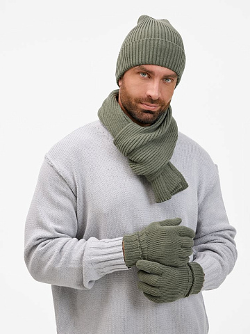 Шапка Catch Match без помпона, зеленая (полынь) - рис 9.