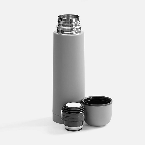 Термос Skydive ver. 2, серый - рис 3.