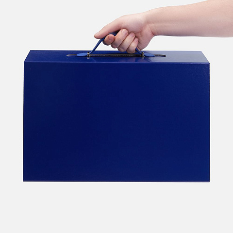 Коробка складная Holdfold, L, синяя - рис 6.