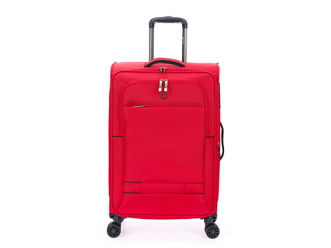 Чемодан TORBER БРОСНО, красный, нейлон 600D, 43,5 х 26 х 68 см, 56 л - рис 3.