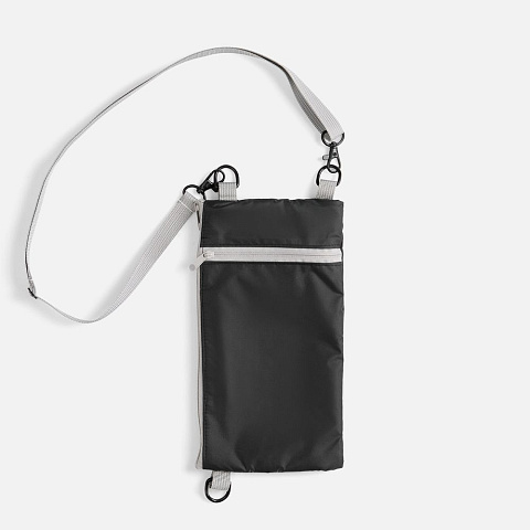Зонт складной RainCase в чехле-сумке, черный - рис 9.