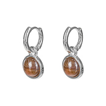 Серьги COFFE AGATE Fiore Luna *LE1112 BR/S