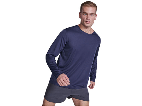 Лонгслив Estoril унисекс, синий нэйви - рис 5.
