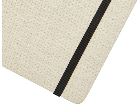 Блокнот в твердом переплете Tutico из органического хлопка, натуральный/черный - рис 6.