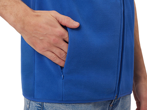 Жилет флисовый Trondheim унисекс, синий классический - рис 8.