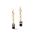 Серьги Black Coeur de Lion 4567/20-1300 - миниатюра - рис 2.