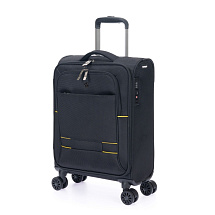 Чемодан TORBER БРОСНО, чёрный, нейлон 600D, 36,5 х 20 х 54 см, 32 л