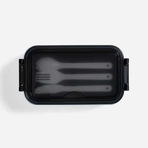 Ланчбокс Pranzo, белый с черным - рис 4.