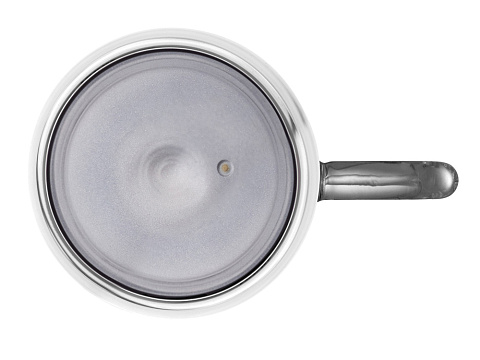 Кружка с двойными стенками с широкой ручкой и градиентным покрытием Fog, черный - рис 4.