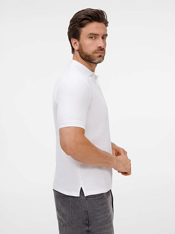 Рубашка поло унисекс Upswing, белая - рис 6.