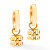 Серьги Gold Coeur de Lion 0160/21-1600 - миниатюра - рис 4.