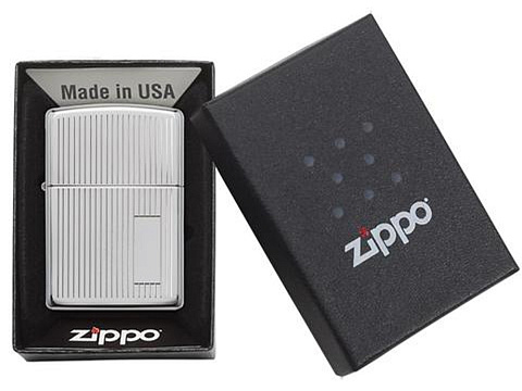 Зажигалка ZIPPO Classic с покрытием High Polish Chrome, латунь/сталь, серебристая, 38x13x57 мм - рис 5.