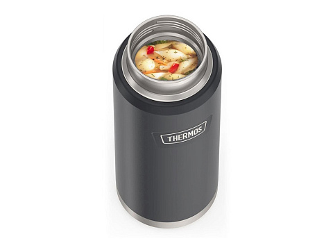 Термос из нерж. стали тм THERMOS IS-212 GT 1.2L, темно-серый - рис 6.