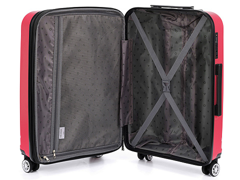 Чемодан TORBER В Отпуск, ярко-розовый, полипропилен, 55 х 36 х 21,5 см, 37 л - рис 3.