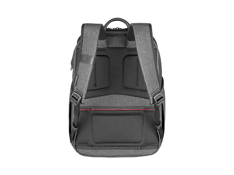 Рюкзак VICTORINOX Architecture Urban2 City Backpack 14'', серый, полиэстер / кожа, 30x19x42 см, 17 л - рис 4.