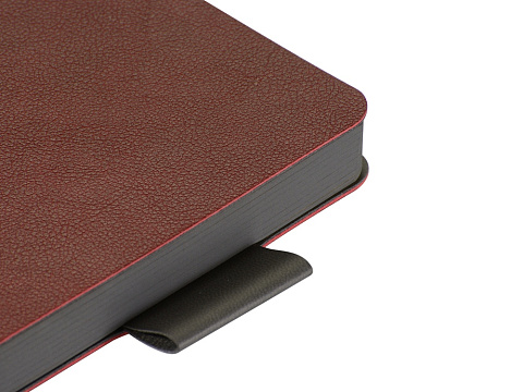 Ежедневник А5 датированный Boston 2027, бордовый с серым обрезом - рис 5.