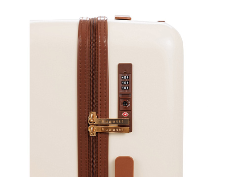 Чемодан для ручной клади BUGATTI АМЕЛИЯ | AMELIA, бежевый, поликарбонат / АБС-пластик, 32х22х53 см, 30 л - рис 7.
