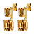 Серьги TETI SG GOLDEN Dyrberg Kern 460005 - миниатюра